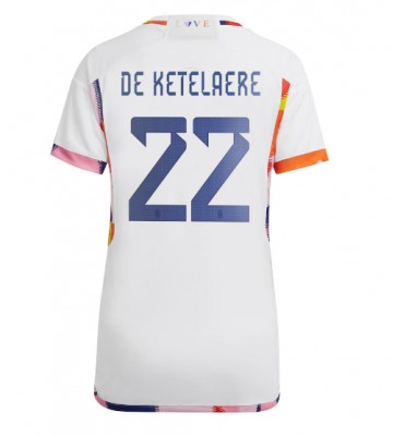 Lacne Ženy Futbalové dres Belgicko Charles De Ketelaere #22 MS 2022 Krátky Rukáv - Preč